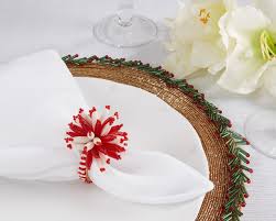 Glass Beaded Napkin Ring